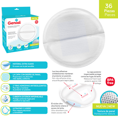 Protectores de Lactancia - Pack de 36 piezas