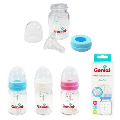 Biberón Para Bebés de Vidrio 2 Oz