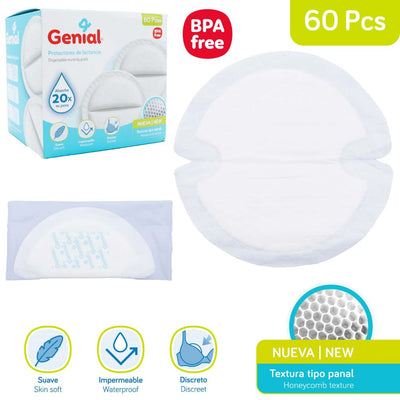 Protectores de Lactancia Desechables - Paquete de 60 unidades
