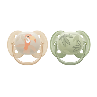 Chupetes Ultra Soft Para Bebés de 0 a 6 Meses - Paquete de 2 Unidades