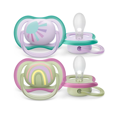 Chupetes Ultra Air Para Bebés de 0 a 6 Meses - Paquete de 2 Unidades