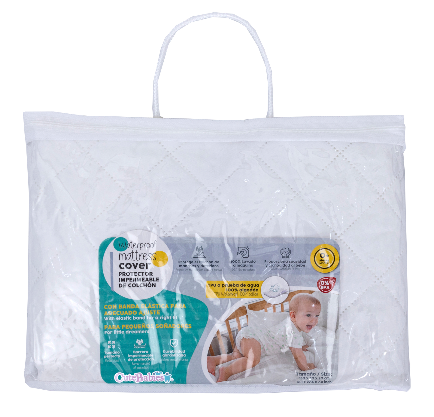Protector Impermeable Para Colchón de Cuna