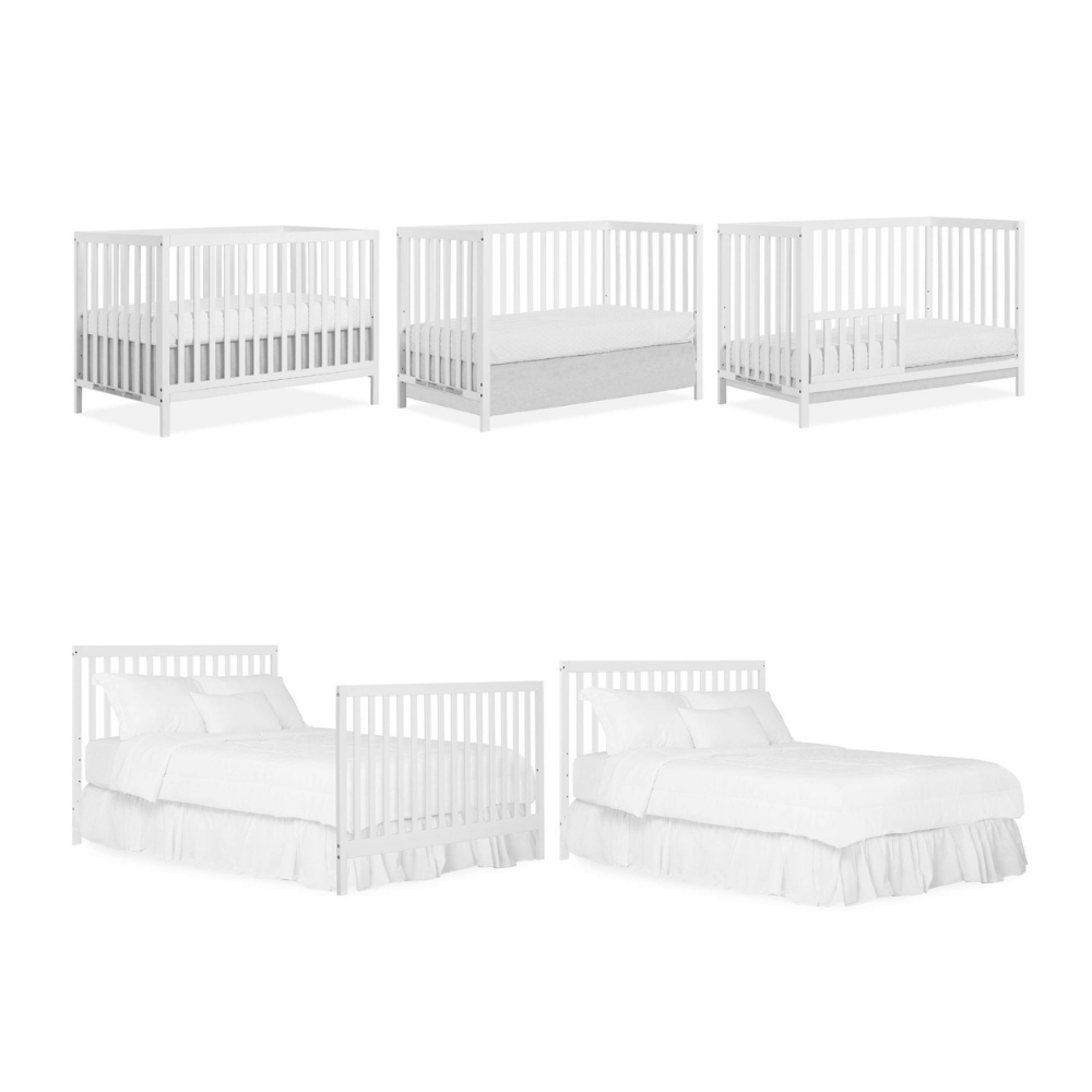 Cuna de Madera Para Bebe Multiuso 5 en 1 - Tamaño 135 x 75 x 89cm