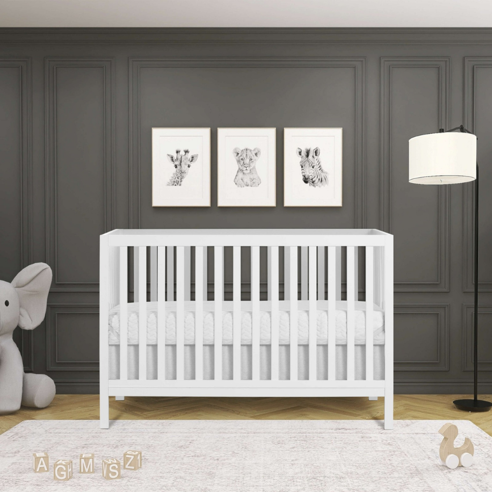 Cuna de Madera Para Bebe Multiuso 5 en 1 - Tamaño 135 x 75 x 89cm