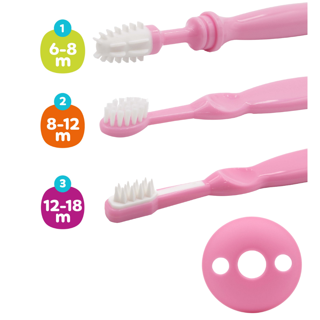 Set de Cepillos Para Bebé - 6 a 18 Meses