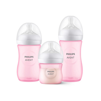 Set de Biberones Para Bebé Natural Response - Paquete de 3 Biberones Tamaños 4, 8 y 11 Onzas