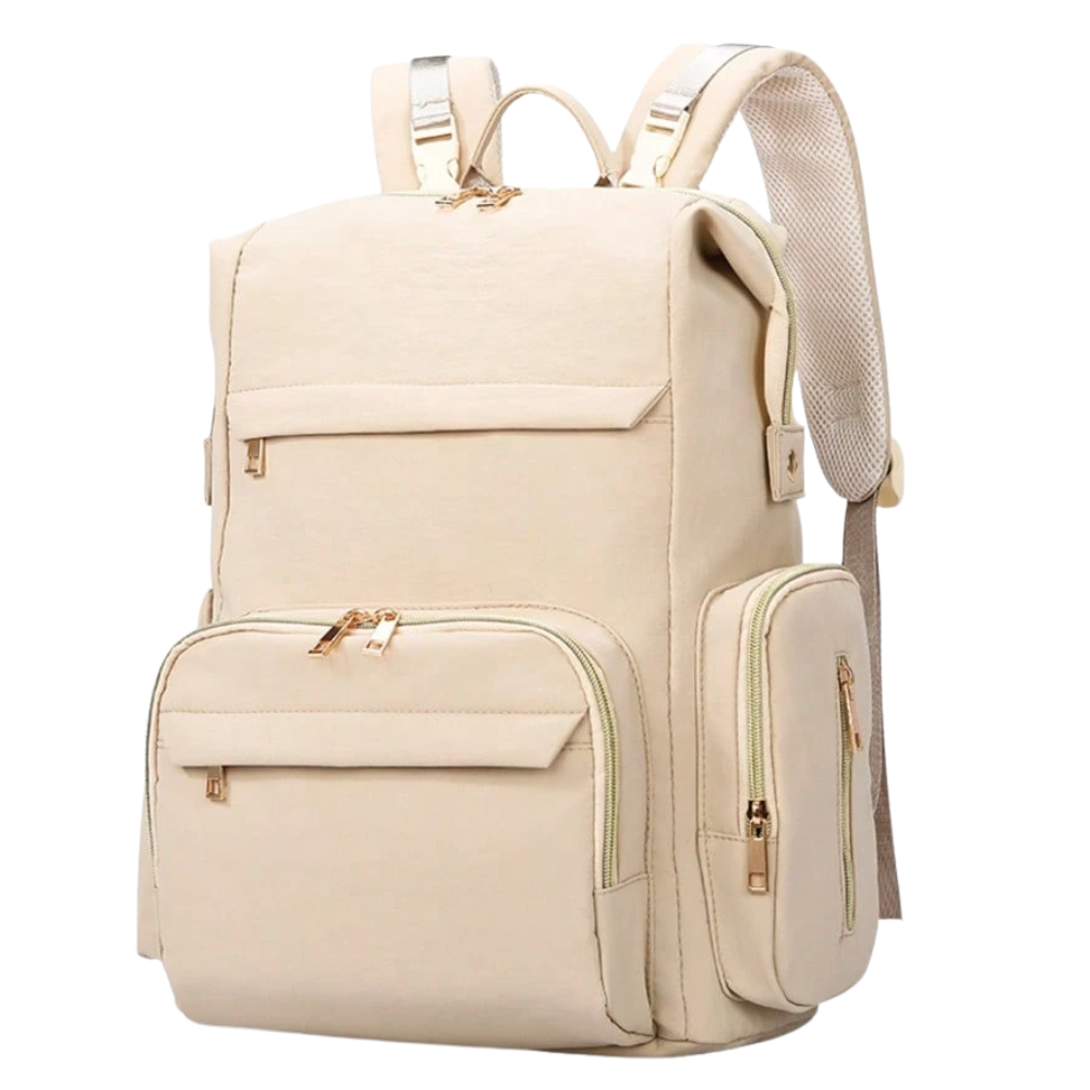 Mochila Pañalera para Bebé de Gran Capacidad con Múltiples Compartimentos y Bolsillos Laterales – 43 x 31 x 20 cm