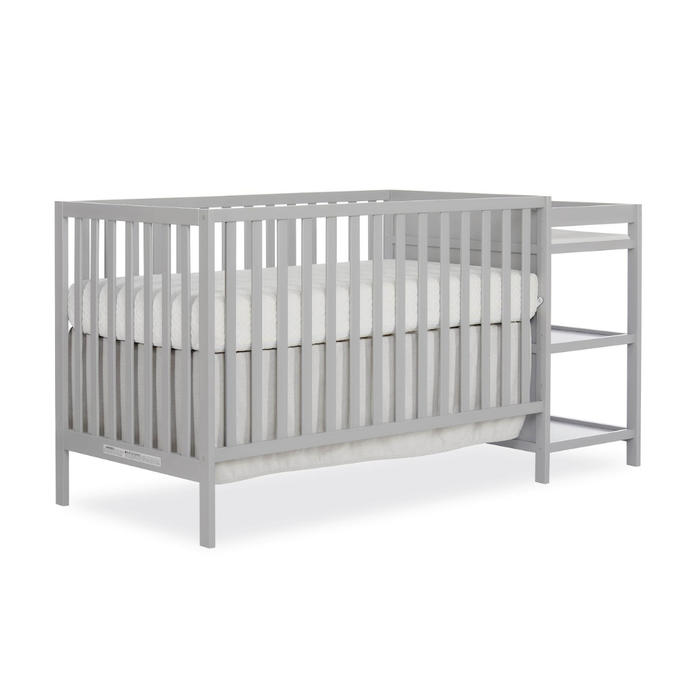 Cuna de Madera Para Bebés 2 en 1 - Cuna y Cambiador - Tamaño 180 x 76 x 91 cm