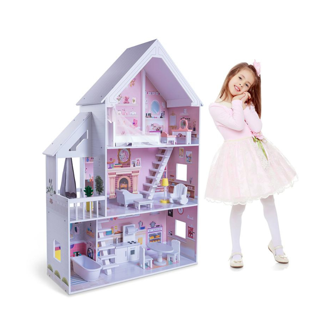 Casita de Madera Para Niñas (126cm x 82cm)