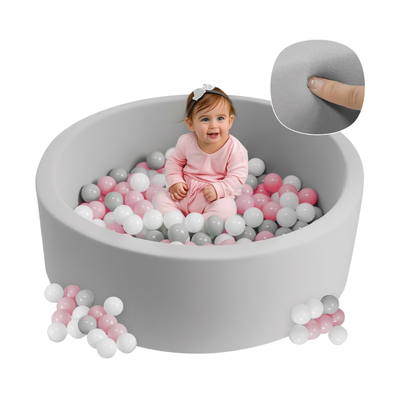 Piscina de Pelotas Genial PlayBalls para Bebé – 200 Bolas, Suave y Segura, 10+ Meses