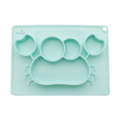 Plato de Silicona Para Bebés con Tapete