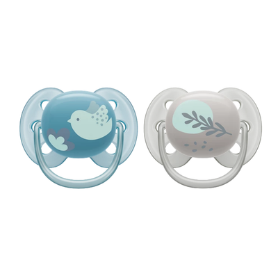 Chupetes Ultra Soft Para Bebés de 6 a 18 Meses - Paquete de 2 Unidades