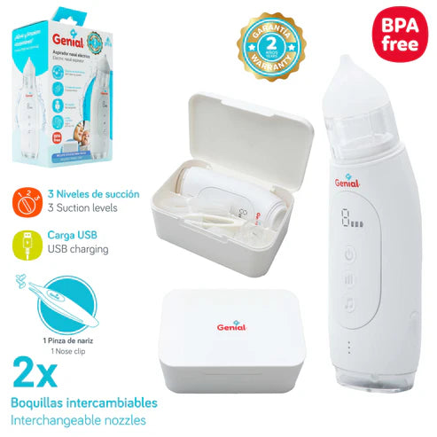 Aspirador Nasal Eléctrico para Bebé Modelo Curve