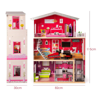Casita de Madera Para Niñas (116cm x 82cm x 30cm)