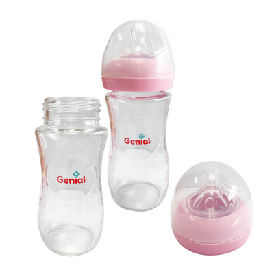 Biberón Para Bebés de Vidrio Cuello Ancho 8 Oz