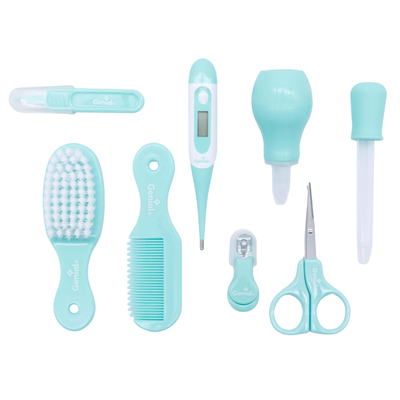Kit de Cuidado y Aseo para Bebé Genial 8 Piezas – Termómetro, Cepillo, Peine y Accesorios 0+ Meses