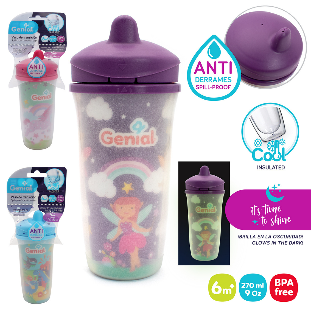 Vaso de Transición Para Bebés Glow in the Dark 9oz