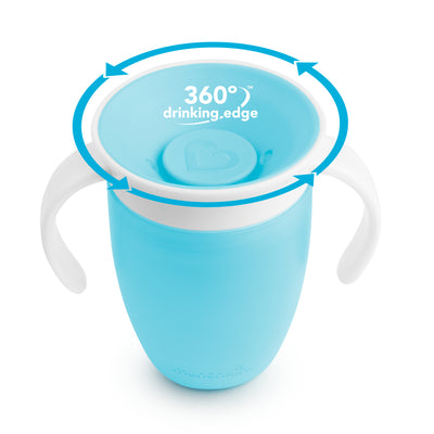 Vaso 360 7oz Con Asas y Tapa - Azul