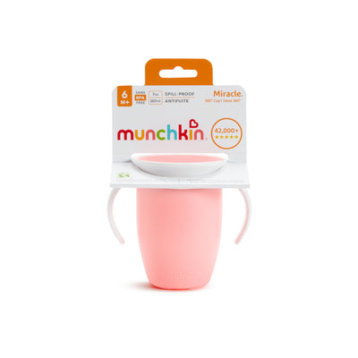 Vaso 360 7 OZ. Con Asas y Tapa - Rosa